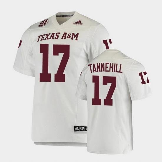 Men Texas A&M Aggies Ryan Tannehill College Football White Premier Jersey