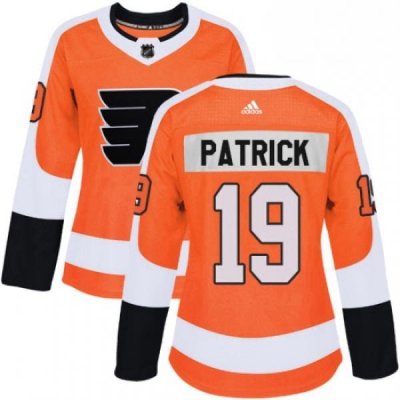 Womens Adidas Philadelphia Flyers 19 Nolan Patrick Premier Orange Home NHL Jersey