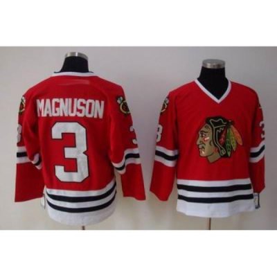 Chicago Blackhawks #3 Keith Magnuson Red CCM red Jersey