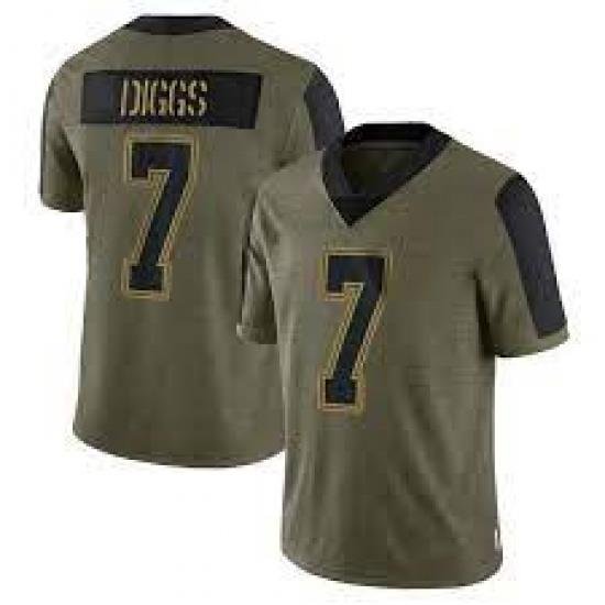 Men Dallas Cowboys Trevon Diggs #7 Limited 2021 Salute To Service Jersey