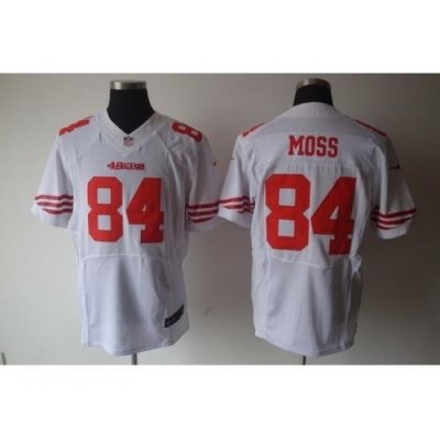 Nike San Francisco 49ers 84 Randy Moss Elite White NFL Jersey