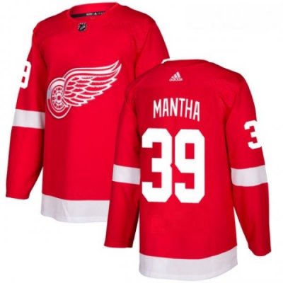 Youth Adidas Detroit Red Wings 39 Anthony Mantha Authentic Red Home NHL Jersey