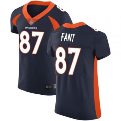 Broncos 87 Noah Fant Navy Blue Alternate Men Stitched Football Vapor Untouchable Elite Jersey