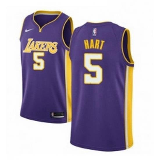 Youth Nike Los Angeles Lakers 5 Josh Hart Authentic Purple NBA Jersey Icon Edition