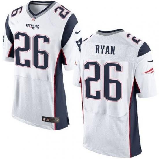 Nike Patriots #26 Logan Ryan White Mens Stitched NFL New Elite Jersey