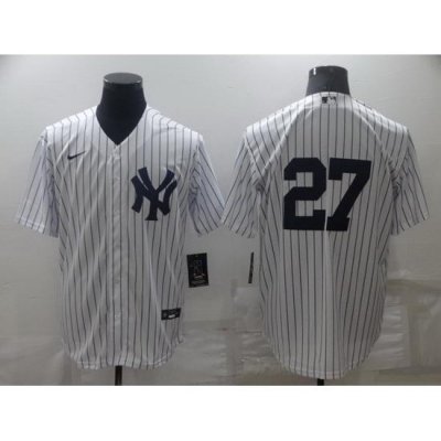 Men NeW York Yankees 27 Darrell Rasner White Cool Base Stitched Baseball jersey