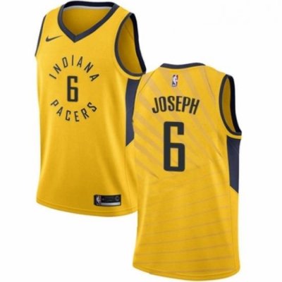 Youth Nike Indiana Pacers 6 Cory Joseph Swingman Gold NBA Jersey Statement Edition