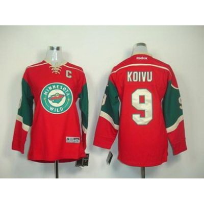 Youth Minnesota Wild 9 KOIVU red Jerseys