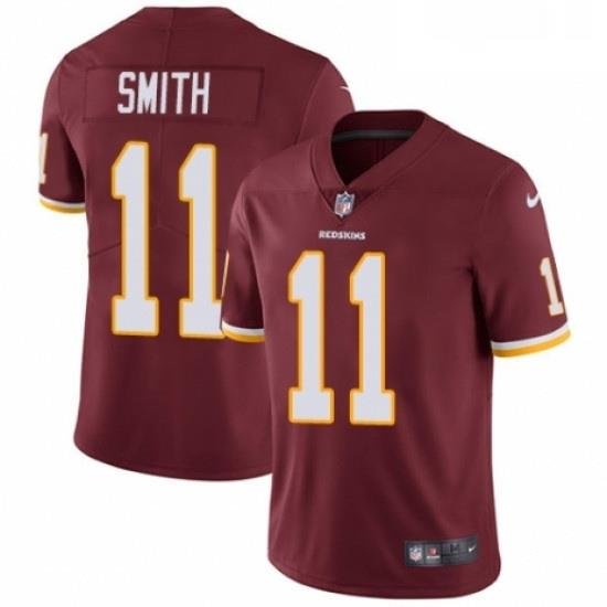 Youth Nike Washington Redskins 11 Alex Smith Burgundy Red Team Color Vapor Untouchable Elite Player NFL Jersey