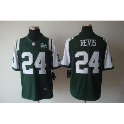 Nike NeW York Jets 24 Darrelle Revis Green Limited NFL Jersey