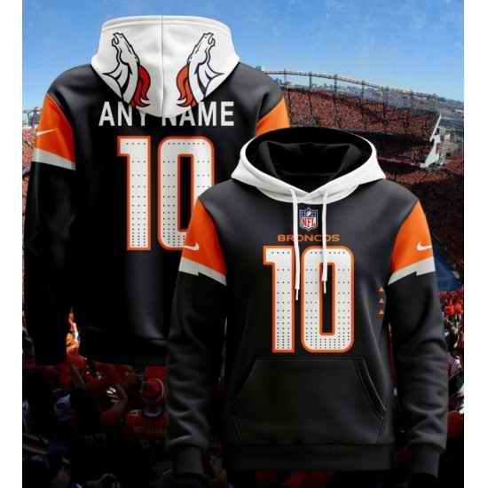 Denver Broncos Customized Hoodie 2024 Blue