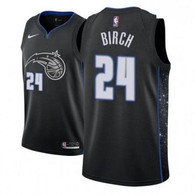 Men NBA 2018 19 Orlando Magic 24 Khem Birch City Edition Black Jersey