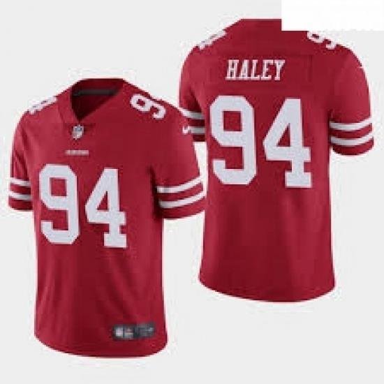 NFL 49ers 94 Charles Haley Vapor Limited Red Color Jerseys