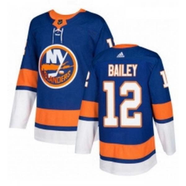 Youth Adidas New York Islanders 12 Josh Bailey Premier Royal Blue Home NHL Jersey