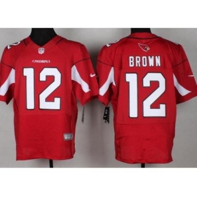 Nike Arizona Cardinals 12 John BroWn Red Elite NFL Jersey