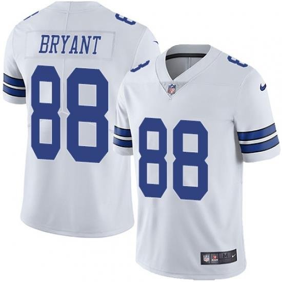 Nike Cowboys #88 Dez Bryant White Mens Stitched NFL Vapor Untouchable Limited Jersey