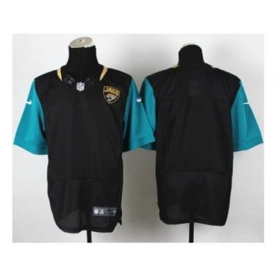 Nike Jacksonville Jaguars Blank Black Elite NFL Jersey