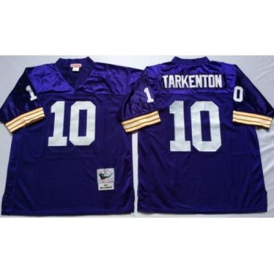 Vikings 10 Fran Tarkenton Purple Throwback Jersey