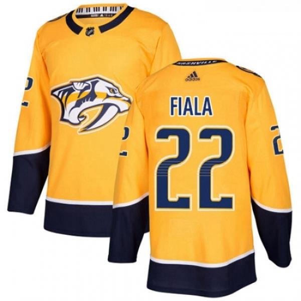 Youth Adidas Nashville Predators 22 Kevin Fiala Authentic Gold Home NHL Jersey