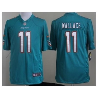 Nike Miami Dolphins 11 Mike Wallace Green Game NFL Jersey