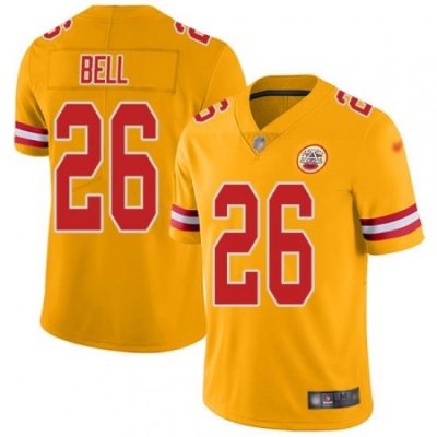 Nike Kansas City Chiefs 26 Le 27Veon Bell Gold Men Stitched NFL Limited Inverted Legend Jersey