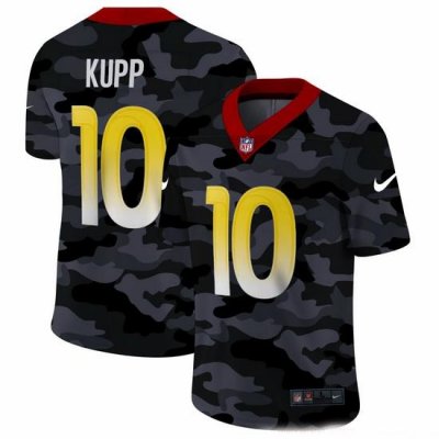 Los Angeles Rams 10 Cooper Kupp Men Nike 2020 Black CAMO Vapor Untouchable Limited Stitched NFL Jersey