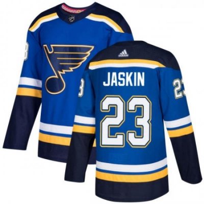 Youth Adidas St Louis Blues 23 Dmitrij Jaskin Premier Royal Blue Home NHL Jersey