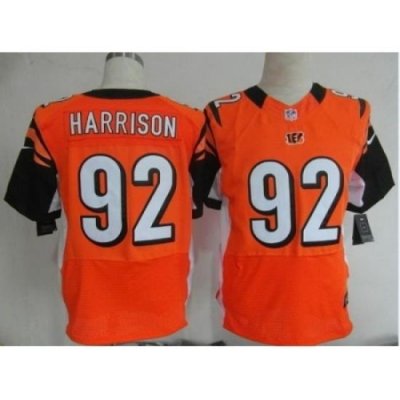 Nike Cincinnati Bengals 92 James Harrison Orange Elite NFL Jersey