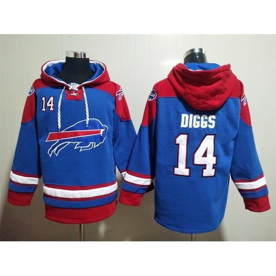 NFL Men Buffalo Bills 14 Stefon Diggs Stitched Hoodie