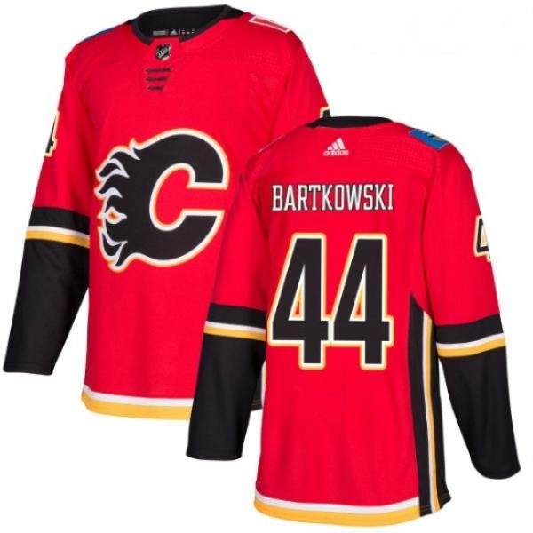 Youth Adidas Calgary Flames 44 Matt Bartkowski Authentic Red Home NHL Jersey