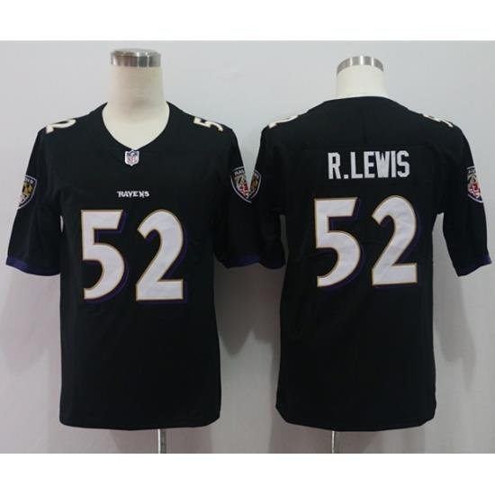 Nike Ravens 52 Ray Lewis Black Vapor Untouchable Player Limited Jersey