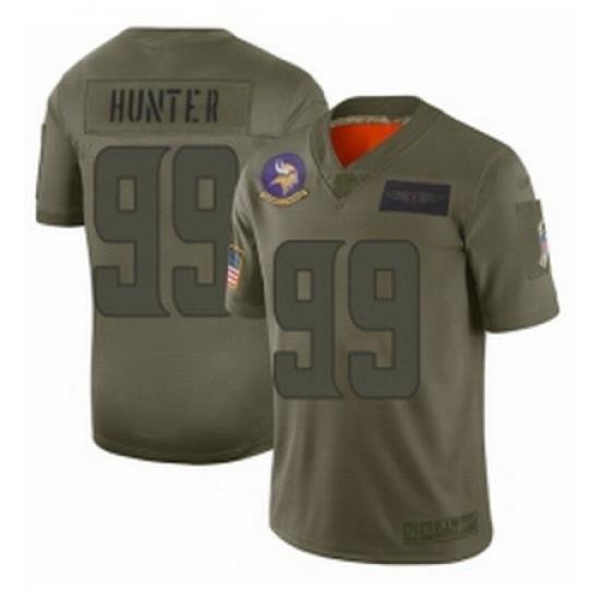 Youth Minnesota Vikings 99 Danielle Hunter Limited Camo 2019 Salute to Service Football Jersey