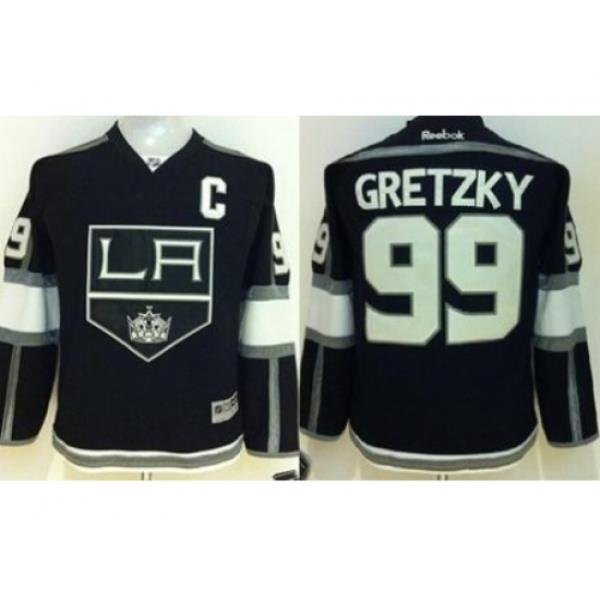 Youth Los Angeles Kings 99 Wayne Gretzky Black Home Stitched NHL Jersey