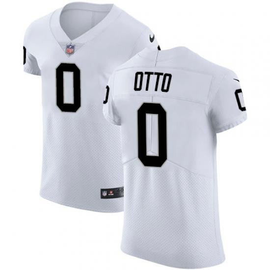 Nike Raiders #00 Jim Otto White Mens Stitched NFL Vapor Untouchable Elite Jersey