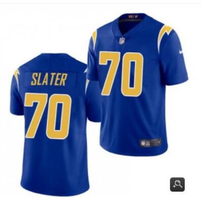 Men Los Angeles Chargers #70 Rashawn Slater Royal 2021 Vapor Untouchable Limited Stitched NFL Jersey