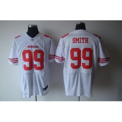 Nike San Francisco 49ers 99 Aldon Smith White Elite NFL Jersey