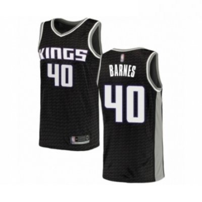 Womens Sacramento Kings 40 Harrison Barnes Swingman Black Basketball Jersey Statement Edition