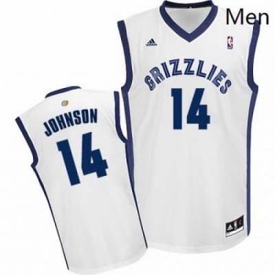 Mens Adidas Memphis Grizzlies 14 Brice Johnson Swingman White Home NBA Jersey