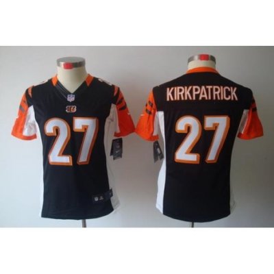 Women Nike Cincinnati Bengals #27 Dre Kirkpatrick Black [Women's NIKE LIMITED Jersey]