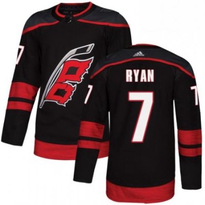 Mens Adidas Carolina Hurricanes 7 Derek Ryan Premier Black Alternate NHL Jersey