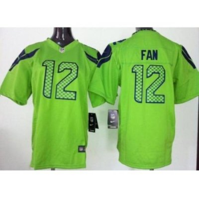 Youth Nike Seattle Seahawks 12 Fan Green NFL Jerseys