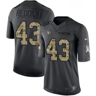 Men Nike Arizona Cardinals 43 Haason Reddick Limited Black 2016 Salute to Service NFL Jersey