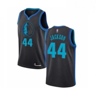 Youth Dallas Mavericks 44 Justin Jackson Swingman Charcoal Basketball Jersey City Edition