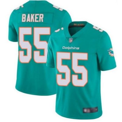 Nike Dolphins 55 Jerome Baker Aqua Vapor Untouchable Limited Jersey