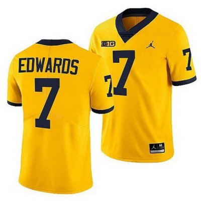 Michigan Wolverines Donovan Edwards Maize College Football Men Jersey