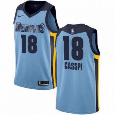 Mens Nike Memphis Grizzlies 18 Omri Casspi Swingman Light Blue NBA Jersey Statement Edition