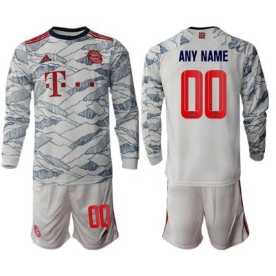 Men Bayern Long Sleeve Soccer Jerseys 517 Customized