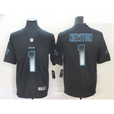 Panthers 1 Cam Newton Black Arch Smoke Vapor Untouchable Limited Jersey