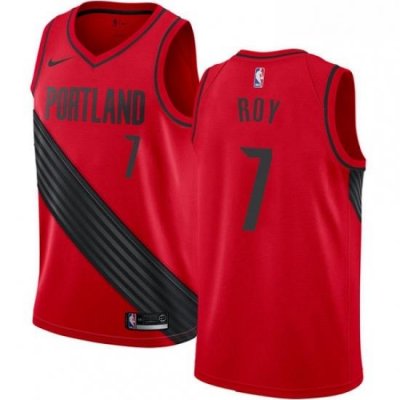 Mens Nike Portland Trail Blazers 7 Brandon Roy Authentic Red Alternate NBA Jersey Statement Edition