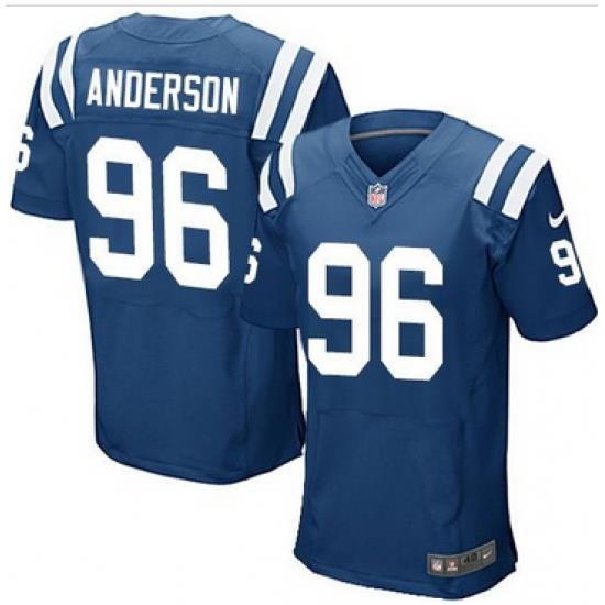 Nike Indianapolis Colts #96 Henry Anderson Royal Blue Team Color Mens Stitched NFL Elite Jersey